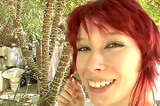 Hot little redhead Zoey Nixon gets fucked hard on the sofa