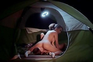 Milf facesits ebony colleague n her tent