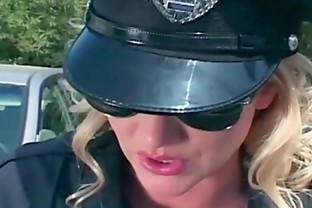 Pretty female cop fucking