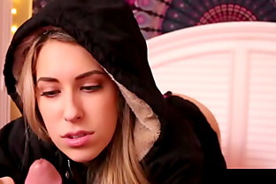 Horny Sister Kimber Lee Uses Feet, Hands, Mouth & Pussy On Step Bro!