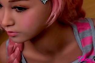 Doggystyle pleasures with emmaline, my sex doll