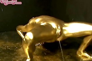 Golden Woman and Enema