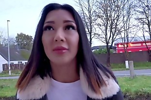 GERMAN SCOUT - THAI TEEN KITTY AUS FLENSBURG BEI ECHTEN STRASSEN CASTING GEFICKT