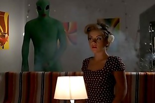 MOM Lonely housewife gets deep probe from alien on Halloween