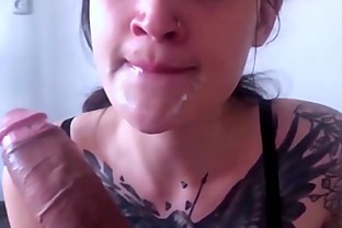 CUM IN MOUTH AND CUM ON FACE COMPILATION TATTOOSLUTWIFE- CHAPTER 3