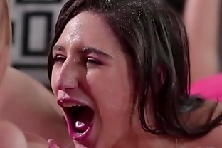 Abella Danger start licking Aal Kali from her tits