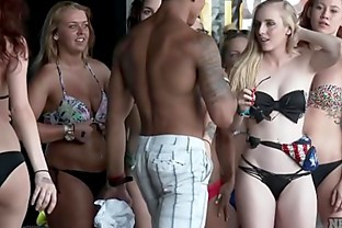 hot bikini dance contest at la vela just a few weeks ago many beautiful girls
