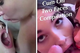 Cum on Two Girls: Facial Compilation with Cum Play & Cum Swallow -Featuring Eden Sin, Brooke Johnson