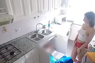 Gisela pays the plumber with sex! A horny and busty babe 15 min