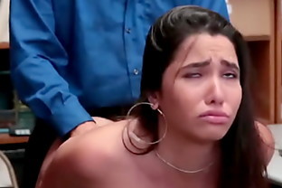 Teen Thief Karlee Grey Stripsearched and Fucked to Avoid Jail 7 min