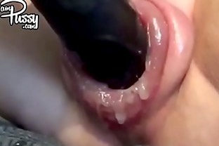 Crazy solo vid of a kinky chick with big swollen pussy 11 min