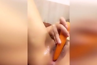 Asian girl masturbates to a strong pussy orgasm 14 min