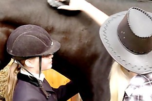 Aneta and Mya go down on each other at the horse ranch by Sapphic Erotica