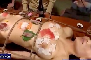 Human Sushi Table - Slutswithcams