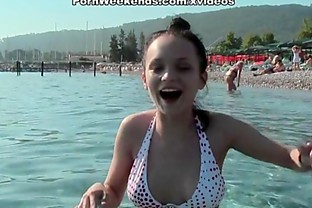 Students swim and fuck