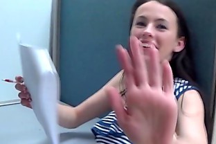 Teen Being Naughty at University Library