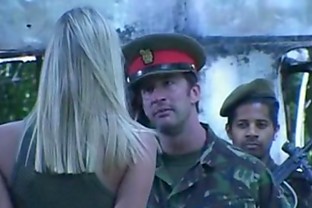 British Army Slut Gets Gangbanged