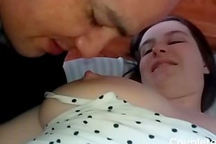 I lick her tits and fuck her side teaspoon I fill her cute ass with milk, cum