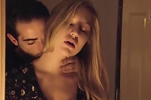 Hot blond babe moans while being pounded