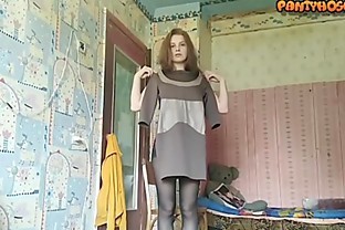 Stacy Wants To Know Which One You Like: Pantyhose Or Bare Legs?