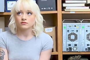 Teen thief with pierced nipples fucked hard