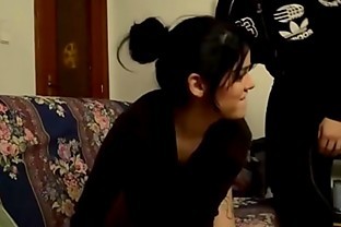 Couple touching and masturbating on the sofa IV 071
