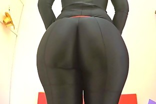 BEST ASS 2015! Working Out in a Black BodySuit. Enjoy Fiona!