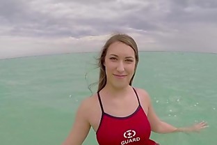 Teen lifeguard jizz cash