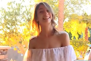 Hot young amateur blonde amateur Kristen shake her booty and get undressed in a very sexy way