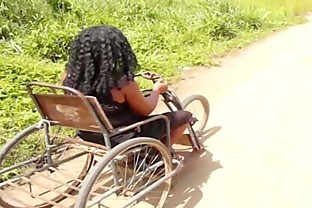 The Missing Cripple Caught Fucking By The Village Area Boy After Her Twenty years Of No Sex Watch How She Is Screaming For The Pains Of Her Leg And Tits Creamy Pussy