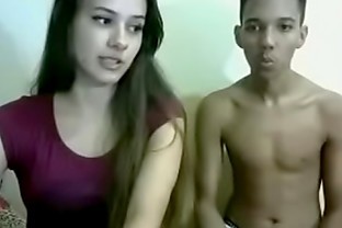 Brunette and Ex Boyfriend fuck on webcam -