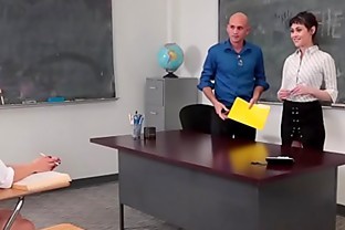 InnocentHigh - Teaching Assistant Fucks Hot Student & Professor