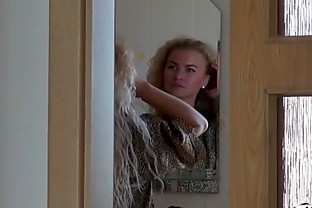 Blonde curly hair Milf love cock so much and ride it hard