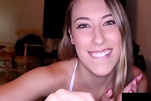 Girl Next Door Kimber Lee Black Balls Ex BF & Sucks Cock POV