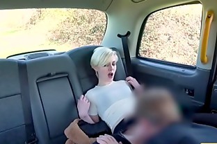 Fake Taxi Lucky mature guy eats hot pussy and creampies blonde sexy student