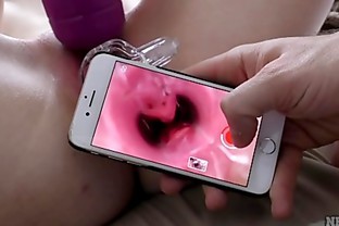 19yo ayza hitachi gyno speculum gaping open swollen teen pussy orgasm