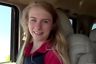 18 yo Charlotte Gets A Stiff Dick In Her Small Mouth & Tiny Teen Twat!