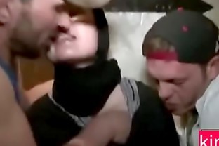 Girl in burkha got forced Gangbang
