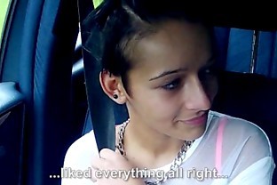Stranger picks up and fucks cute teen in car