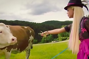 Blonde ex-wife outdoor forest fuck in this funny video