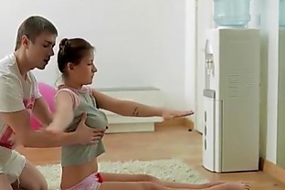 Curvy Teenie Was Changing Before Her Workout Fuck
