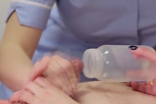 Femdom nurses take care of cock aggressively
