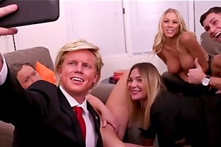 Trump War 3 with Music - Donald Trump & Ivanka & Kim Jong Un & Kellyanne Conway & Jared Kushner ORGY