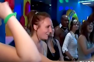 Gangbang wild patty at night club