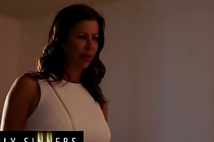 Sexy Stepmom (Alexis Fawx) Rides Her Sons Hard Dick Takes His Cum On Her Huge Tits - Family Sinners