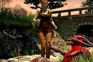 Creapy Demon. 3D monster porn