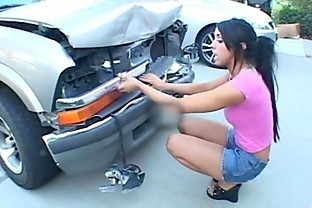 Cody Lane wrecks boss's car
