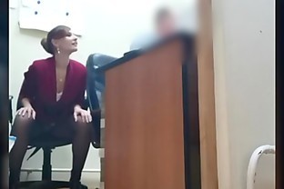 I've got a new job. Jeny Smith gets naked at her new job. Hidden cam prank