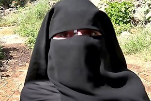 Cum on her niqab
