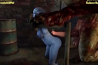 Hell Demons fucking Gaming girls brutally 3D Animation